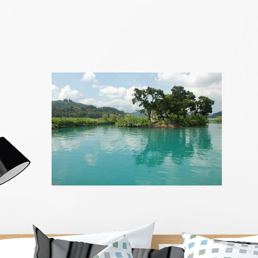 Sun Moon Lake Wall Decal Design 1