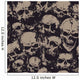 Grunge Skulls Seamless Wall Decal