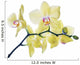 isolated fine lemon yellow orchids on branch Wall Decal