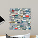 Old Town Seamless Pattern Wall Decal