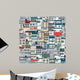 Old Town Seamless Pattern Wall Decal