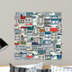 Old Town Seamless Pattern Wall Decal