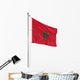 3D flag of Morocco 