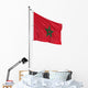 3D flag of Morocco 