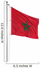 3D flag of Morocco 