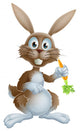 Rabbit with carrot Wall Decal