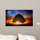 Space tree Wall Mural