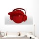 abstract symbol dj, white background Wall Decal