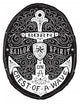 Vintage Hand Drawn Flourish Anchor Badge 