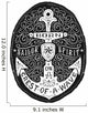 Vintage Hand Drawn Flourish Anchor Badge 
