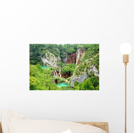 Waterfall and Lake Plitvice Wall Decal