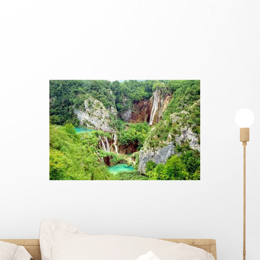 Waterfall and Lake Plitvice Wall Decal