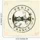 Grunge Rubber Stamp With Paris France 