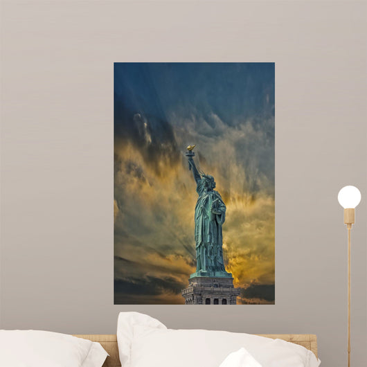 Statue of Liberty with beautiful sky. 