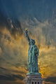 Statue of Liberty with beautiful sky. 