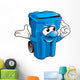 Wheelie Bin Wall Decal
