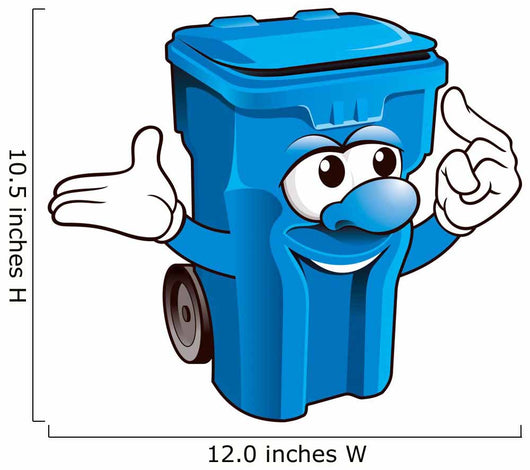 Wheelie Bin Wall Decal