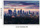 City of Los Angeles California at sunset with light trails 