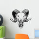 Ram Skull Wall Decal