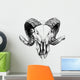 Ram Skull Wall Decal