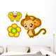 Circus monkey Wall Decal