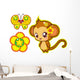 Circus monkey Wall Decal
