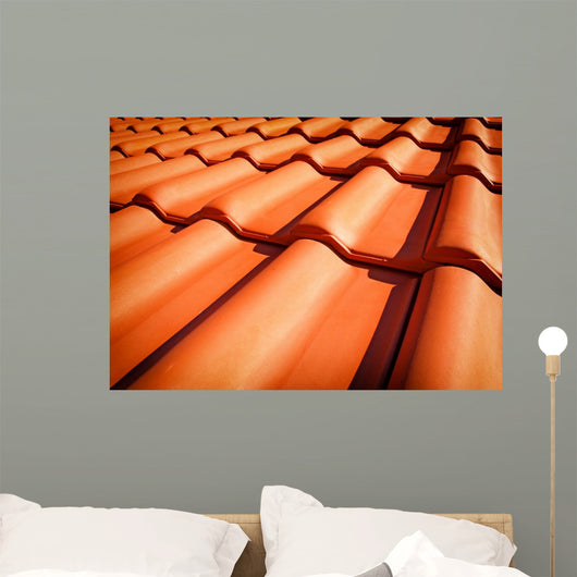 Roof tiles closeup 