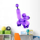 Purple Twisted Balloon Poodle Wall Decal