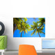 Coconut Palm tree on the sandy beach in Philippines Wall Mural