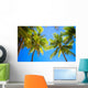 Coconut Palm tree on the sandy beach in Philippines Wall Mural