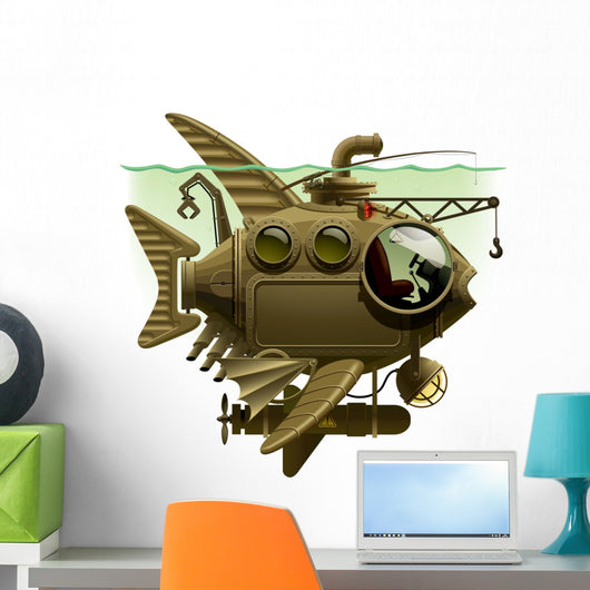 Fish Submarine Wall Mural