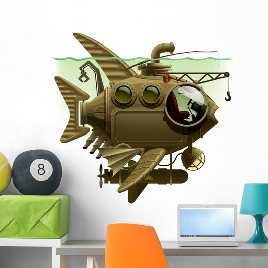 Fish Submarine Wall Mural