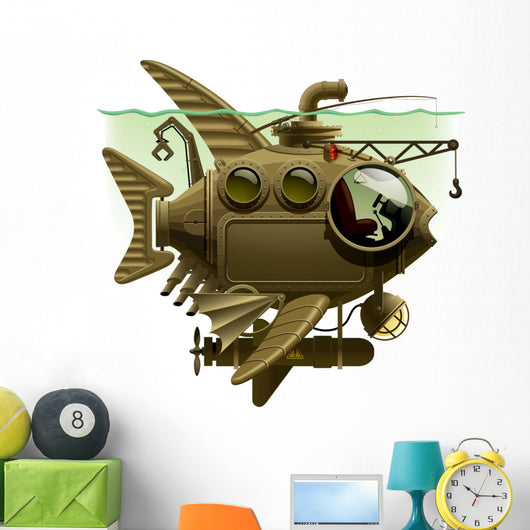 Fish Submarine Wall Mural