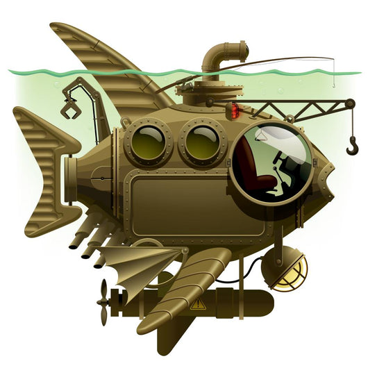 Fish Submarine Wall Mural