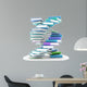Books forming a DNA spiral 