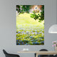 Art Sunlight in the green easter forest, spring time 