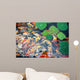 beautiful koi fish swimming in the pond Wall Mural
