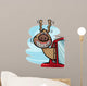 dog in car cartoon illustration 