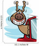dog in car cartoon illustration 