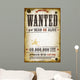 Wanted Vintage Western Poster 