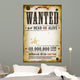 Wanted Vintage Western Poster 