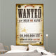 Wanted Vintage Western Poster 