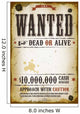Wanted Vintage Western Poster 