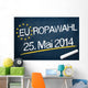 Kreidetafel mit EUROWAHL 2014 