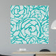 Seamless Floral Monochrome Roses Wall Decal