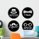hipster Wall Decal
