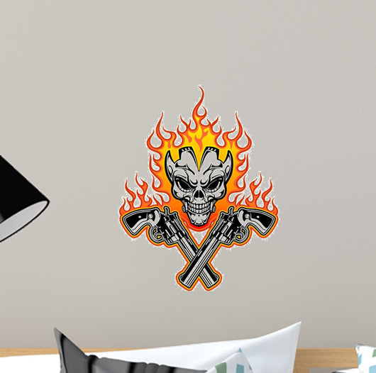 Skull With Guns 