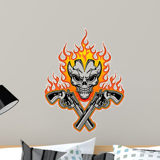 Skull With Guns 