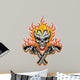 Skull With Guns 