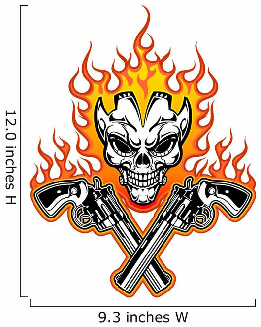 Skull With Guns 